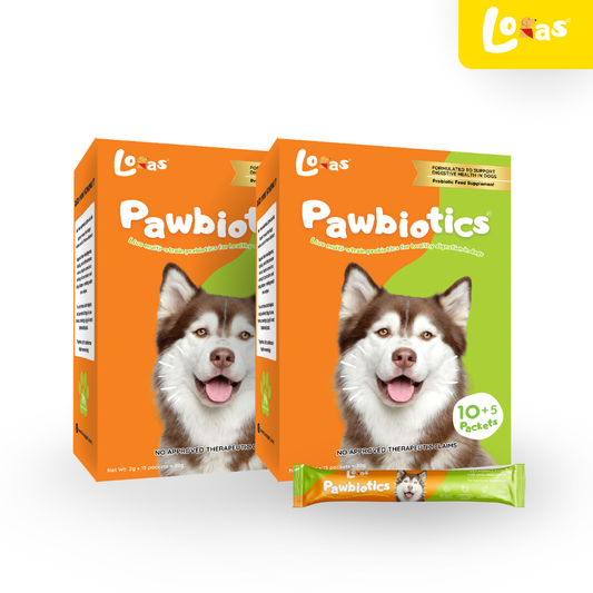 Loras Pawbiotics Dog Probiotic Supplement | 2 Boxes (Most Popular)
