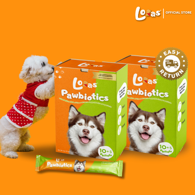 LORAS PAWBIOTICS - 5 Billion CFU – Dog Probiotics for Gut Health & Digestion– All Breeds | 2Boxes
